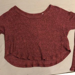 copped me to we long sleeve top from PACSUN